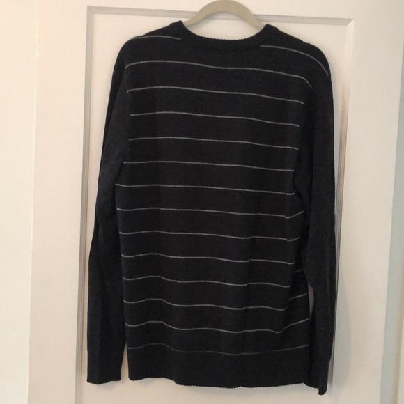Smartwool merino wool gray stripe crew neck - Picture 6 of 7